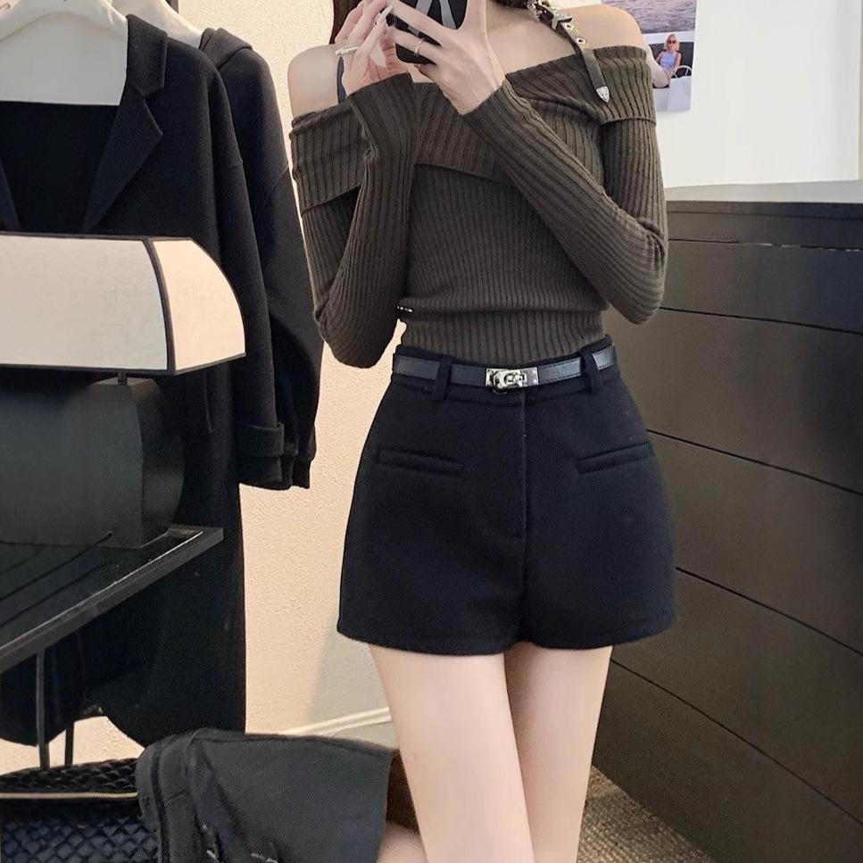 Women s High-End Light Gray Wool A-Line Shorts - 2024 Autumn/Winter Slimming Casual Wide-Leg Boot Shorts L
Women s High-End Light Gray Wool A-Line Shorts - 2024 Autumn/Winter Slimming Casual Wide-Leg Boot Shorts L
