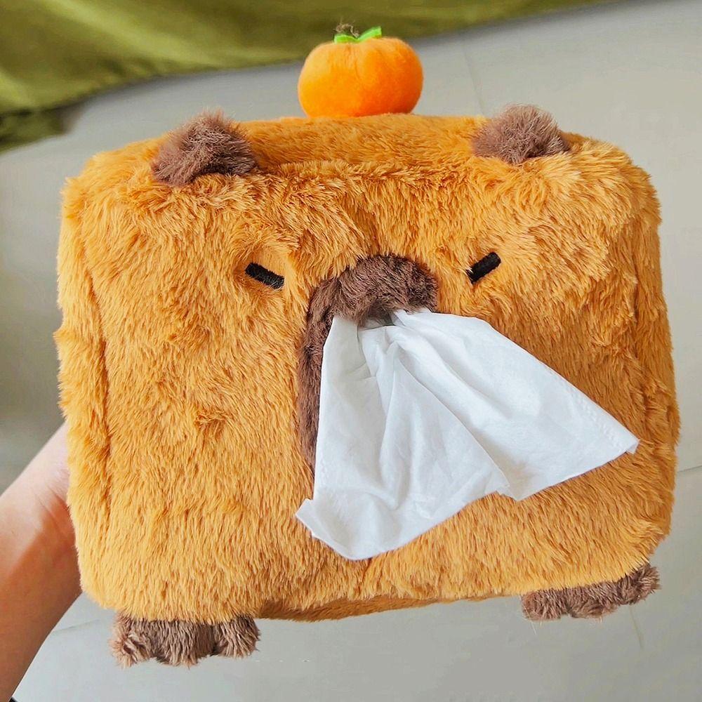 Cartoon Desktop Storage Box Plush Drawer Box Capybara Plush Tissue Box Kitchen Supplies
Cartoon Desktop Storage Box Plush Drawer Box Capybara Plush Tissue Box Kitchen Supplies