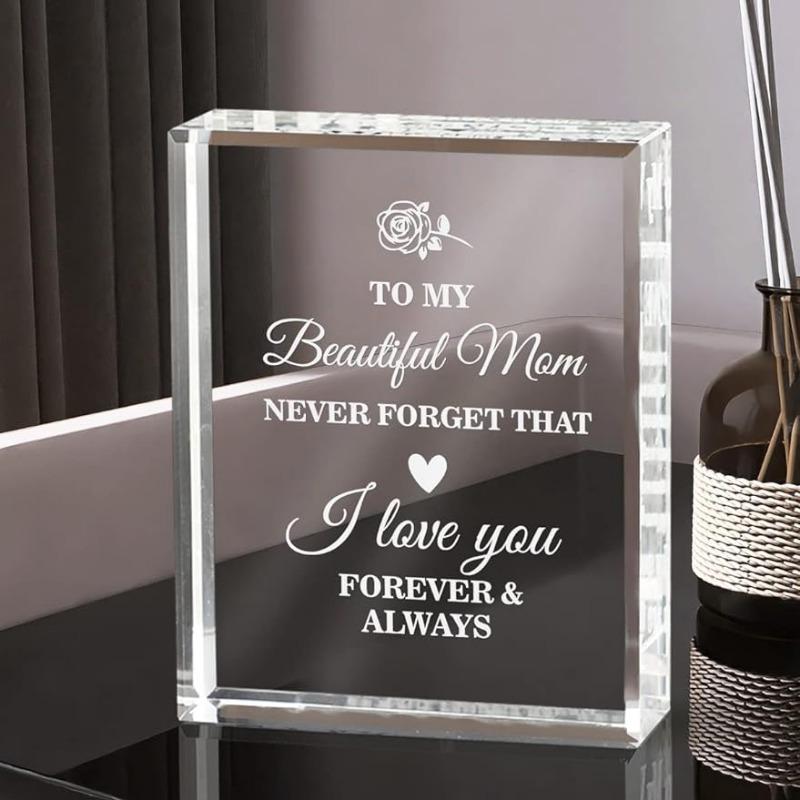 Mom Crystal Keepsake – Personalized engraved. Valentine s Day, Christmas, birthday gifts from daughter/son. To My Mom decor. чистый
Mom Crystal Keepsake – Personalized engraved. Valentine s Day, Christmas, birthday gifts from daughter/son. To My Mom decor. чистый
