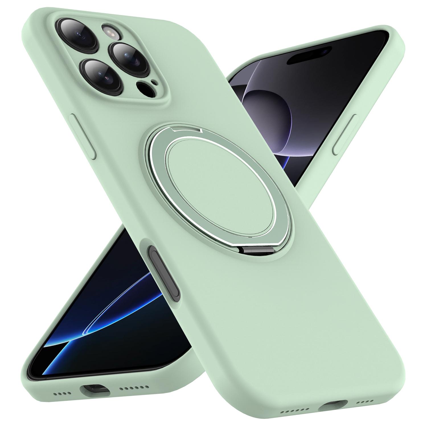 For iPhone 16 Pro Case Compatible with MagSafe Rotating Metal Kickstand PC+Silicone Phone Cover Grey
For iPhone 16 Pro Case Compatible with MagSafe Rotating Metal Kickstand PC+Silicone Phone Cover Grey