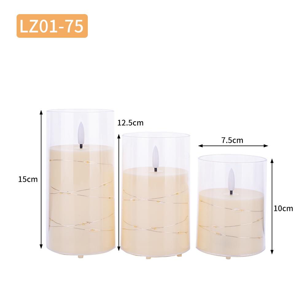 Glass-Covered LED Flameless Candles with Fairy Lights
Glass-Covered LED Flameless Candles with Fairy Lights