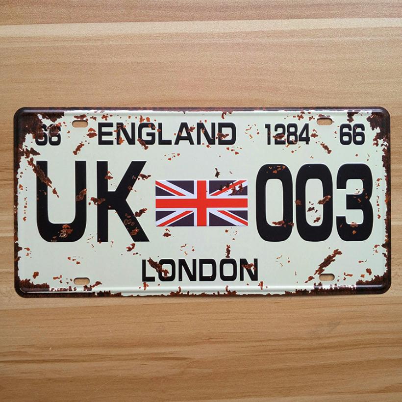 f1SYFA136 Retro license Car plates UK003 london vintage metal tin signs garage painting plaque Sticker 15x30cm 15x30cm(5.9x7.8inch)
f1SYFA136 Retro license Car plates UK003 london vintage metal tin signs garage painting plaque Sticker 15x30cm 15x30cm(5.9x7.8inch)