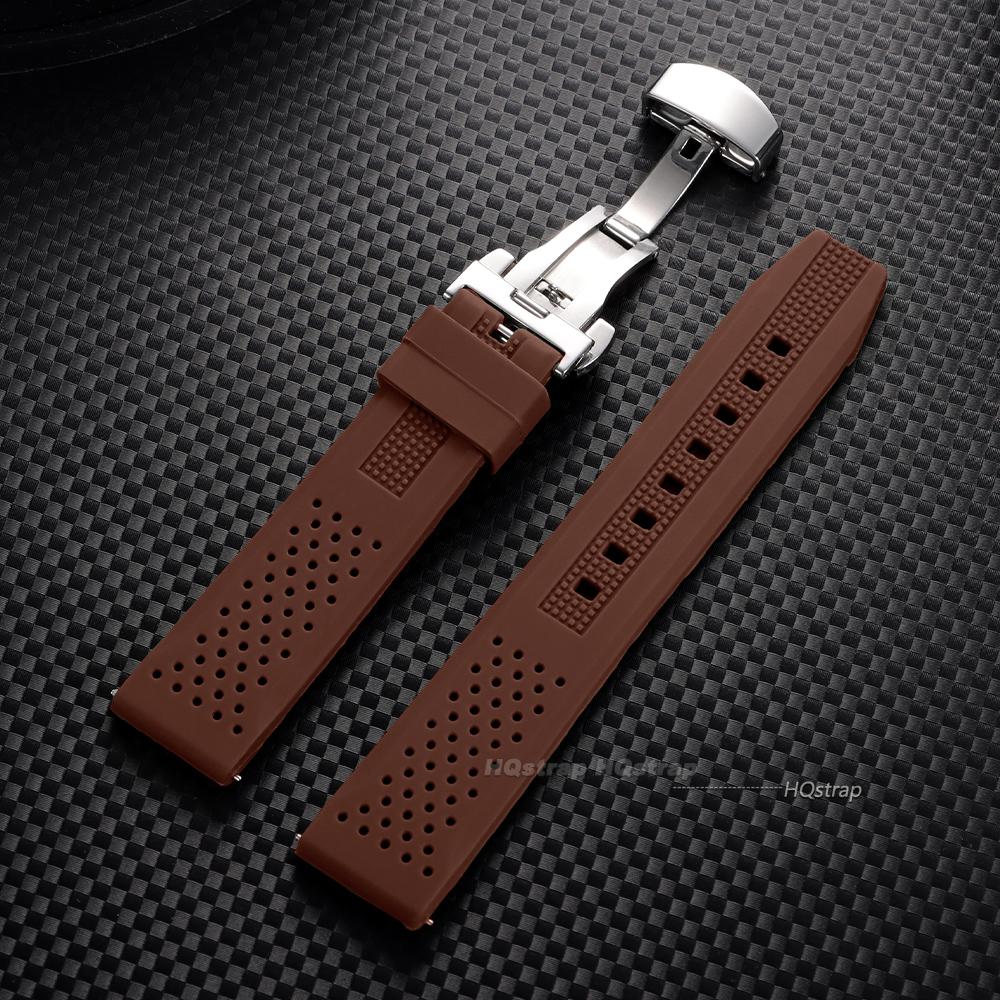 Breathable Silicone Watch Strap with Butterfly Buckle 16mm 18mm 20mm 22mm 24mm Women Men Band for Seiko Quick Release Strap 16mm
Breathable Silicone Watch Strap with Butterfly Buckle 16mm 18mm 20mm 22mm 24mm Women Men Band for Seiko Quick Release Strap 16mm