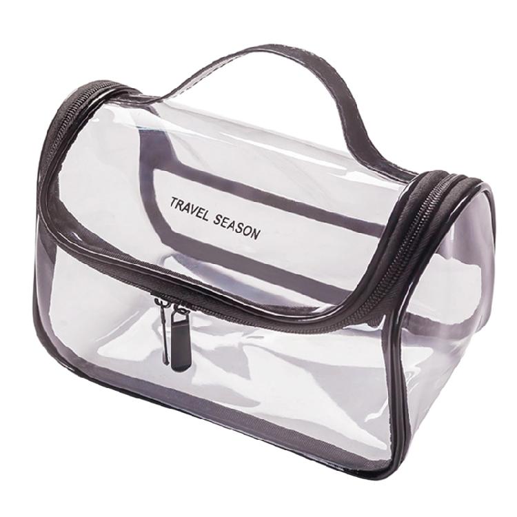 Transparent Cosmetic Bag Clear Zipper Toiletry Organizer Washing Beauty Storage 1 чорний
Transparent Cosmetic Bag Clear Zipper Toiletry Organizer Washing Beauty Storage 1 чорний