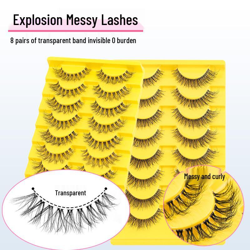 Cross-Border Exclusive Spiky False Eyelashes with Natural Curl and Transparent Band
Cross-Border Exclusive Spiky False Eyelashes with Natural Curl and Transparent Band