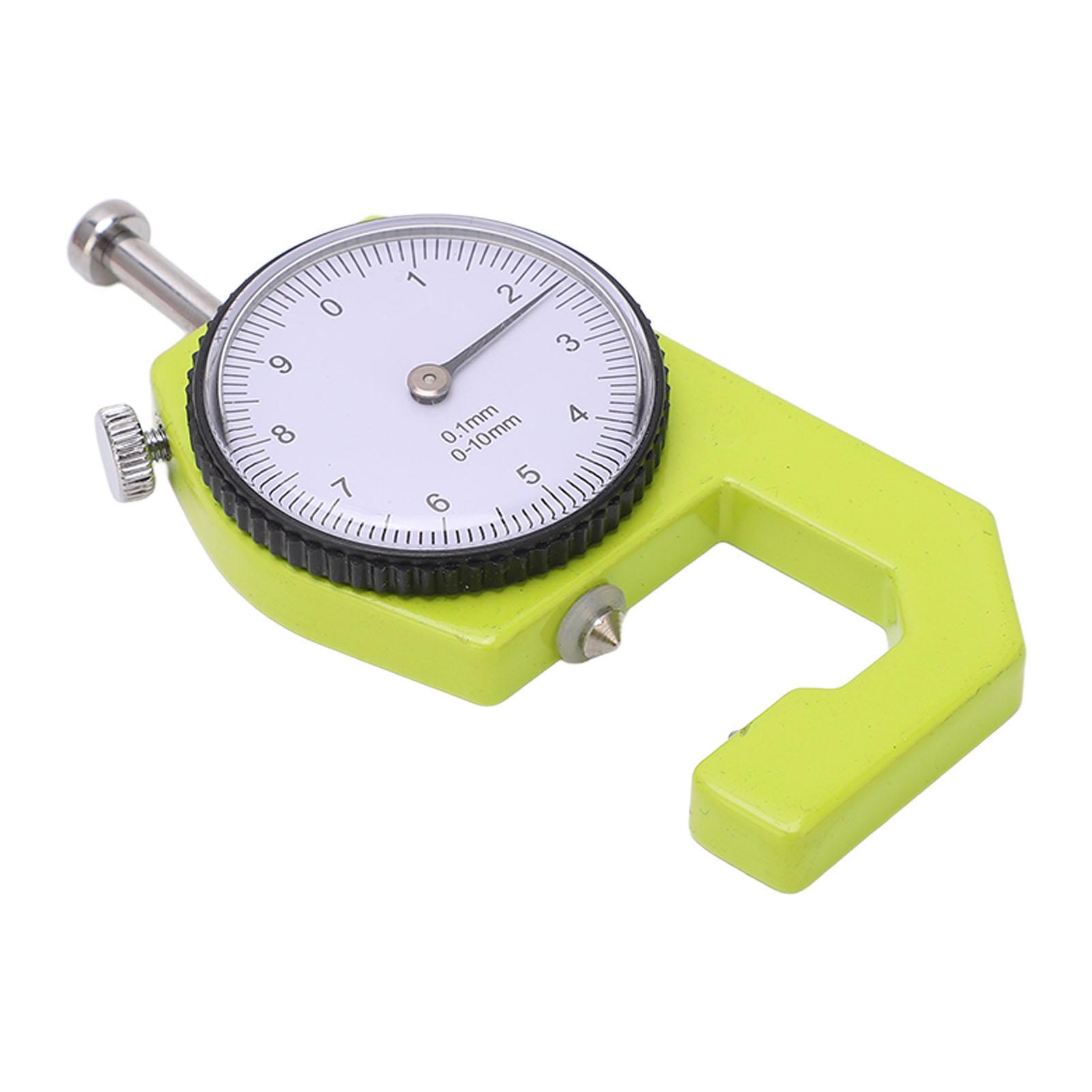 Thickness Meter 0.1mm Resolution 0 to 10mm Measure Range Professional Cone Head Dial Thickness Gauge
Thickness Meter 0.1mm Resolution 0 to 10mm Measure Range Professional Cone Head Dial Thickness Gauge
