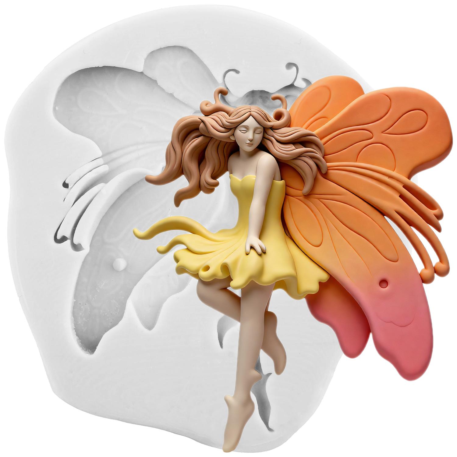 Flower Fairy Silicone Mold Butterfly Fairy Fondant Molds Cake Decorating Tools Theme Cake Dessert Decorated Chocolate Candy Mold сірий колір
Flower Fairy Silicone Mold Butterfly Fairy Fondant Molds Cake Decorating Tools Theme Cake Dessert Decorated Chocolate Candy Mold сірий колір
