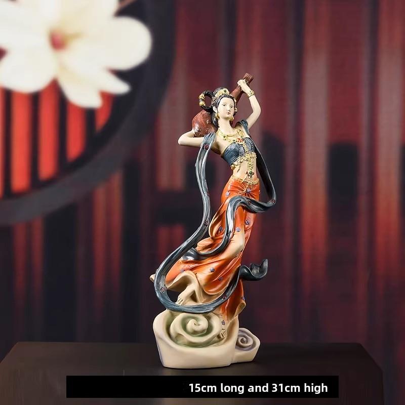 BEPAN 1PC Chinese Dunhuang Flying Apsaras Statue Zen Classical Figure Home Living Room Entrance Bookcase Vintage Decor Craft
BEPAN 1PC Chinese Dunhuang Flying Apsaras Statue Zen Classical Figure Home Living Room Entrance Bookcase Vintage Decor Craft