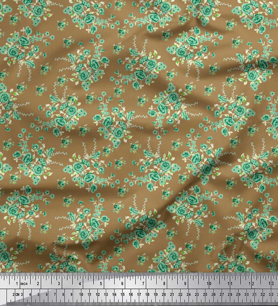 Soimoi Black Japan Crepe Satin Fabric Leaves & Rose Floral Print Sewing Fabric metre 42 Inch 42 Inch Wide - Poly Crepe коричневий
Soimoi Black Japan Crepe Satin Fabric Leaves & Rose Floral Print Sewing Fabric metre 42 Inch 42 Inch Wide - Poly Crepe коричневий