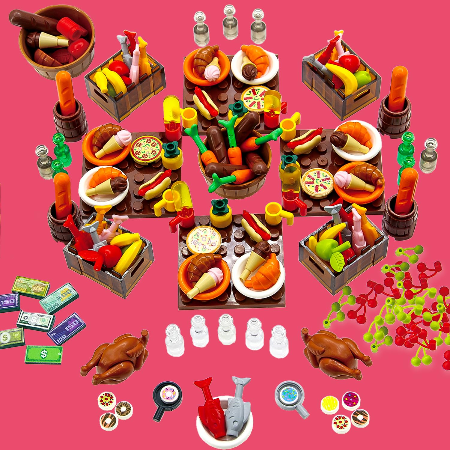 Набор строительных блоков Creative City Food, совместимый с основными брендами, идеально подходит для детских вечеринок и развивающих игрушек, пиццы,
Набор строительных блоков Creative City Food, совместимый с основными брендами, идеально подходит для детских вечеринок и развивающих игрушек, пиццы,