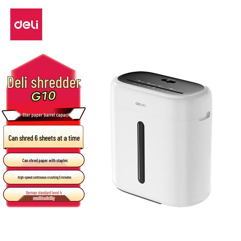 Deli G10 Automatic Desktop Paper Shredder CN plug (adapter included)
Deli G10 Automatic Desktop Paper Shredder CN plug (adapter included)