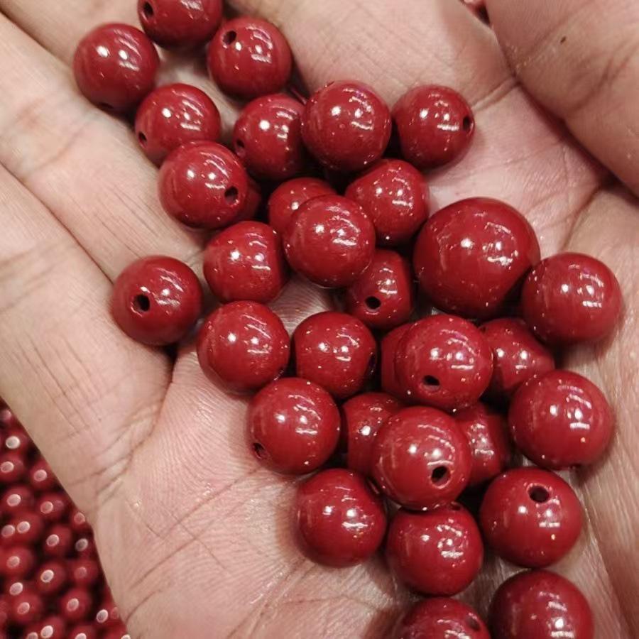 Натуральные бусины из киновари с фиолетовым золотым песком для изготовления украшений своими руками - Круглые свободные бусины для браслетов Вэньвань и аксессуаров 10% Cinnabar Content
Натуральные бусины из киновари с фиолетовым золотым песком для изготовления украшений своими руками - Круглые свободные бусины для браслетов Вэньвань и аксессуаров 10% Cinnabar Content