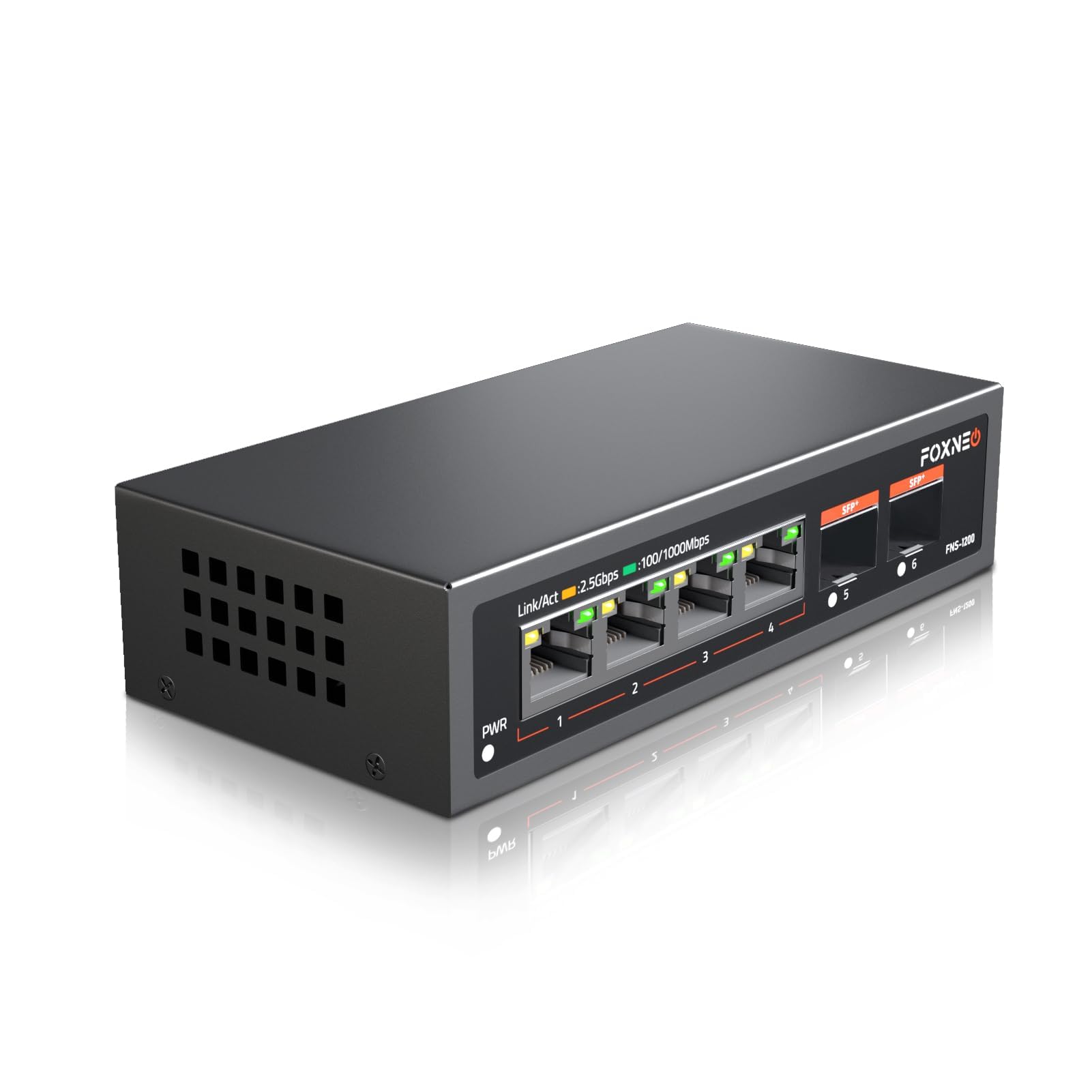 Коммутационный концентратор FOXNEO Оснащен 6 портами RJ45 и 2x10G Коммутационный концентратор для частных лиц и домов Бесшумная безвентиляторная конструкция Может быть установлен на столе или
Коммутационный концентратор FOXNEO Оснащен 6 портами RJ45 и 2x10G Коммутационный концентратор для частных лиц и домов Бесшумная безвентиляторная конструкция Может быть установлен на столе или