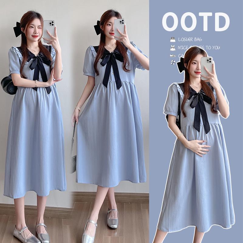 2026 Summer College-Style Maternity Dress with Doll Collar – Slimming, Flaw-Concealing, and Mid-Length Design Large синий
2026 Summer College-Style Maternity Dress with Doll Collar – Slimming, Flaw-Concealing, and Mid-Length Design Large синий