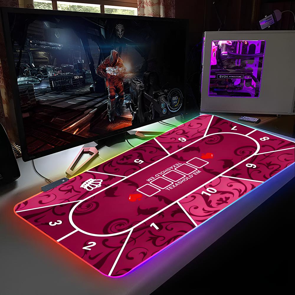 Texas Holdem Mouse Pad RGB Backlit Mouse Pad Laptop Mouse Pad Laptop Gamer Computer Desk Gaming Accessories RGB600x300x3mm
Texas Holdem Mouse Pad RGB Backlit Mouse Pad Laptop Mouse Pad Laptop Gamer Computer Desk Gaming Accessories RGB600x300x3mm