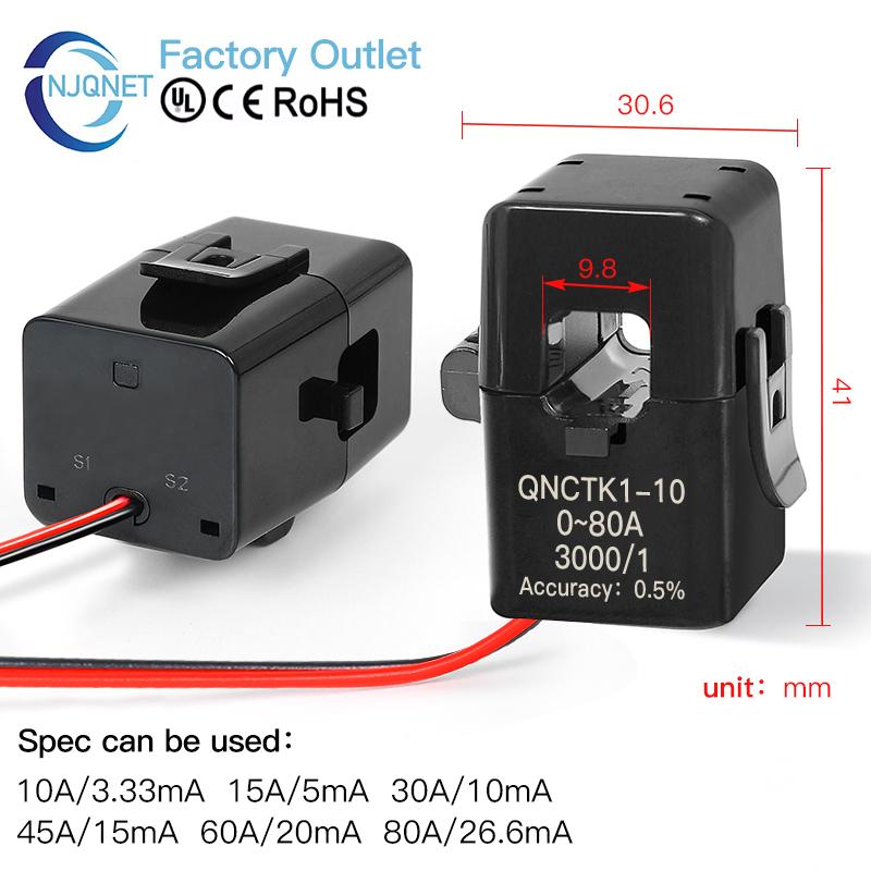 Split Core Current Transformer QNCTK1-10 5A 5mA 5A 2.5mA 10A 10mA 20A 10mA 50A 25mA 2000 open type current transformer ct Clamp QNCTK1-10 3000-1
Split Core Current Transformer QNCTK1-10 5A 5mA 5A 2.5mA 10A 10mA 20A 10mA 50A 25mA 2000 open type current transformer ct Clamp QNCTK1-10 3000-1