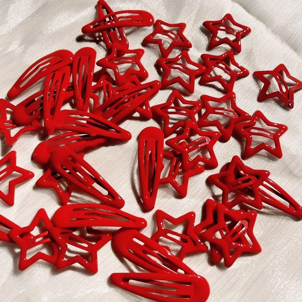10Pcs/Lot Red Star Snap Clip Girl Waterdrop Barrettes Side Hairpin Women Hair Clip Accessories Kawaii BB Clips Lovely Star Hairpins Star-10pcs
10Pcs/Lot Red Star Snap Clip Girl Waterdrop Barrettes Side Hairpin Women Hair Clip Accessories Kawaii BB Clips Lovely Star Hairpins Star-10pcs