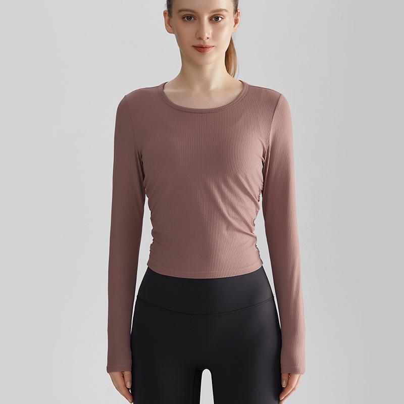 Женский спортивный топ LAHN с длинными рукавами, быстросохнущий, дышащий, облегающий, со складками по бокам, с круглым вырезом. L
Женский спортивный топ LAHN с длинными рукавами, быстросохнущий, дышащий, облегающий, со складками по бокам, с круглым вырезом. L