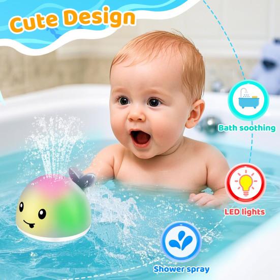 Игрушка для ванны Кит Брызгалка для малышей 1-3 лет Перезаряжаемая Водная струя Светящаяся Игрушки для детского душа для ванны бассейна Малыш Дети Подарки A
Игрушка для ванны Кит Брызгалка для малышей 1-3 лет Перезаряжаемая Водная струя Светящаяся Игрушки для детского душа для ванны бассейна Малыш Дети Подарки A