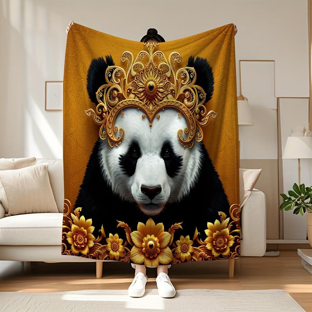 Royal Crown and Panda Face Pattern Flannel printed blanket suitable for all seasons suitable for living room office sofa travel 75x100cm (30x40inch)
Royal Crown and Panda Face Pattern Flannel printed blanket suitable for all seasons suitable for living room office sofa travel 75x100cm (30x40inch)
