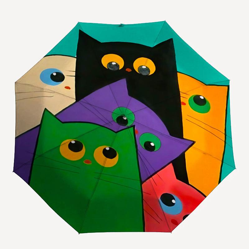 1pc Cat Colors Fashionable Auto Opening/Closing Folding Umbrella with 8 Bones, Windproof Portable, Daily Use033
1pc Cat Colors Fashionable Auto Opening/Closing Folding Umbrella with 8 Bones, Windproof Portable, Daily Use033