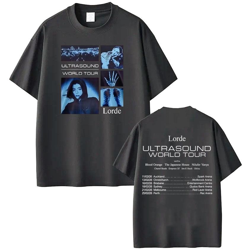 Lorde Ultrasound World Tour 2026 Merch TShirt Women Unisex Aesthetics Casual Short Sleeve Tees Loose Retro Highquality Tshirts 4XL
Lorde Ultrasound World Tour 2026 Merch TShirt Women Unisex Aesthetics Casual Short Sleeve Tees Loose Retro Highquality Tshirts 4XL