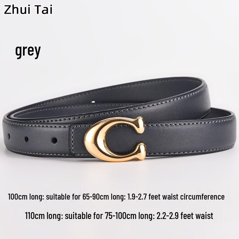 Новый женский гладкий ремень с пряжкой - Модный кожаный пояс на талию из сплава с буквенным принтом, тренд корейского стиля 110cm серый
Новый женский гладкий ремень с пряжкой - Модный кожаный пояс на талию из сплава с буквенным принтом, тренд корейского стиля 110cm серый