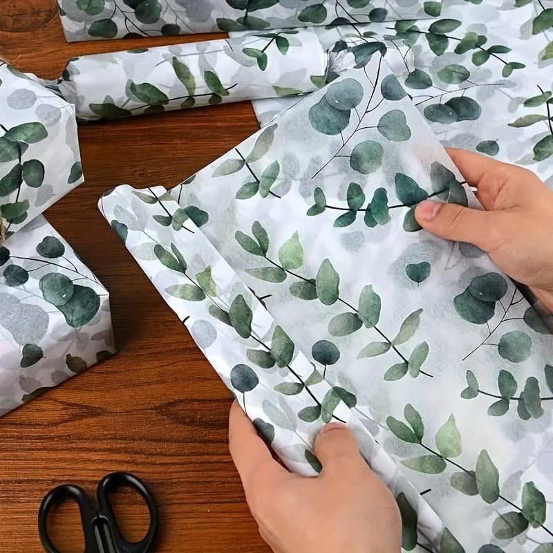50 Pieces of Eucalyptus Gift Wrapping Paper Towels - Translucent, Recyclable with a Chic Botanical Design. Ideal for Weddings and Birthdays, 50pcs
50 Pieces of Eucalyptus Gift Wrapping Paper Towels - Translucent, Recyclable with a Chic Botanical Design. Ideal for Weddings and Birthdays, 50pcs
