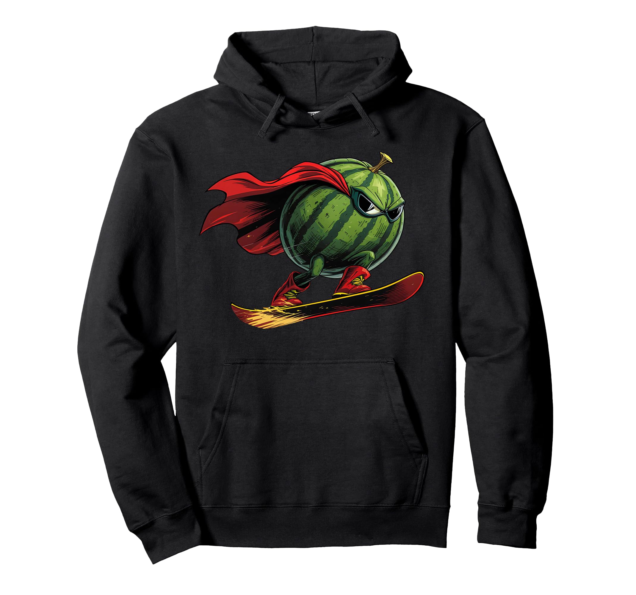 Watermelon Hero Skateboard Sunglasses Cape Street Cool Character Hoodie
Watermelon Hero Skateboard Sunglasses Cape Street Cool Character Hoodie