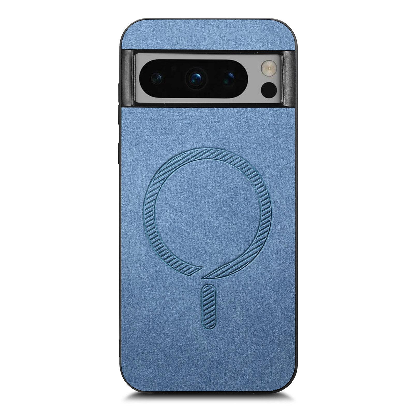 For Google Pixel 8 Pro Leather Back Case Compatible with MagSafe Skin-touch Phone Cover Blue
For Google Pixel 8 Pro Leather Back Case Compatible with MagSafe Skin-touch Phone Cover Blue