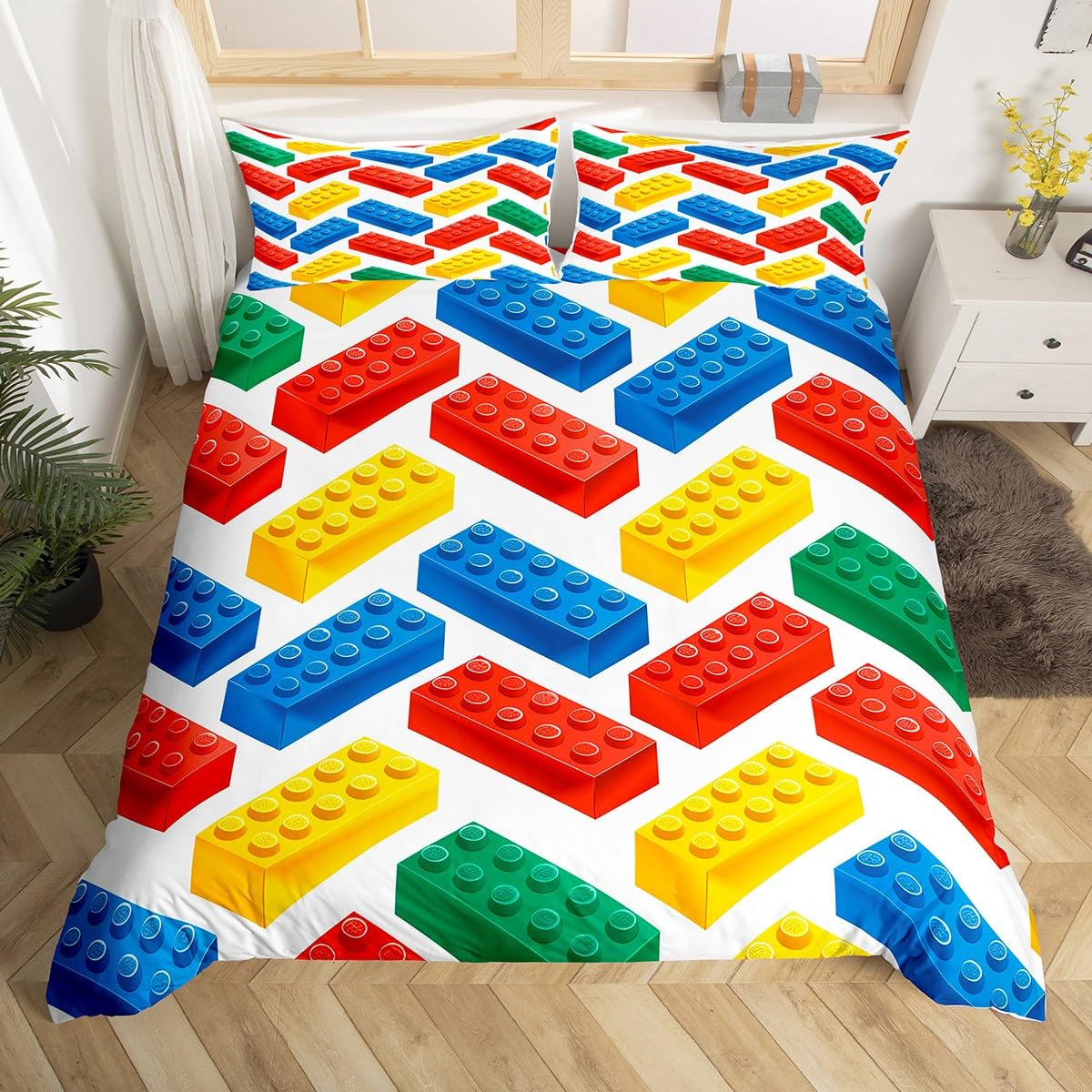 Постільна білизна З днем народження з 3D-блоками, підодіяльником Single Queen , барвистим будівельним матеріалом, з 2 наволочками AU Single(140x210cm)
Постільна білизна З днем народження з 3D-блоками, підодіяльником Single Queen , барвистим будівельним матеріалом, з 2 наволочками AU Single(140x210cm)