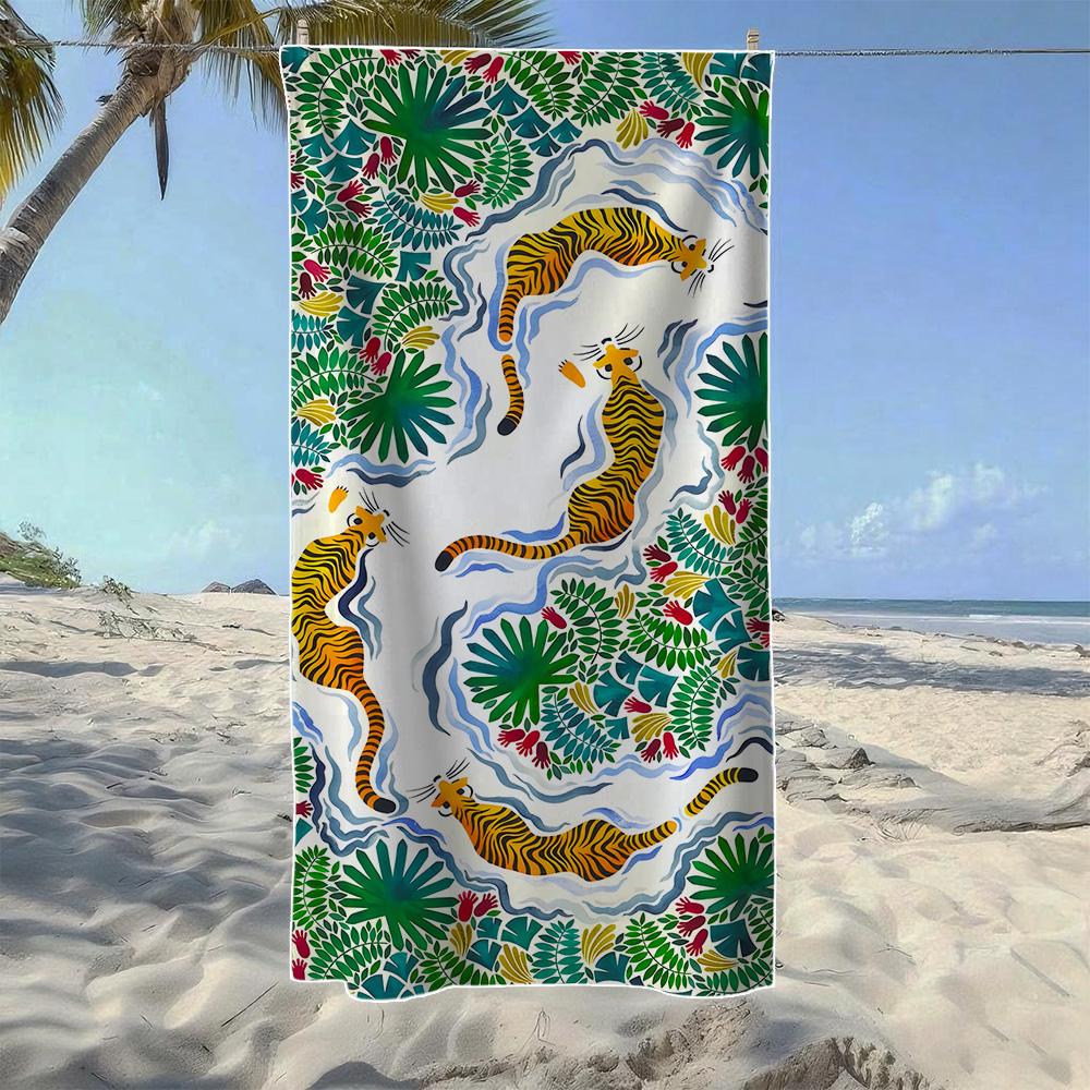 Monkey & Tropical Jungle Beach Towel,Soft Quick-Drying, Perfect For Portable Outdoor Travel, Swimming, Camping And Summer Beach W40*H60(CM)
Monkey & Tropical Jungle Beach Towel,Soft Quick-Drying, Perfect For Portable Outdoor Travel, Swimming, Camping And Summer Beach W40*H60(CM)