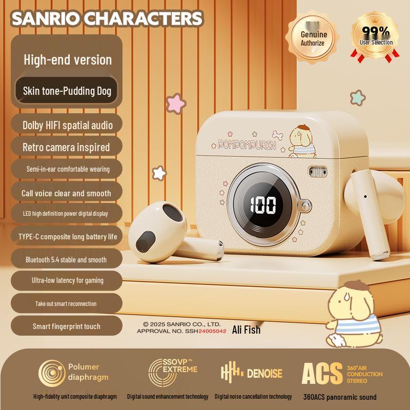 Sanrio Hello Kitty Wireless Noise-Cancelling Earbuds: Cute Semi-In-Ear Bluetooth Headphones for All
Sanrio Hello Kitty Wireless Noise-Cancelling Earbuds: Cute Semi-In-Ear Bluetooth Headphones for All