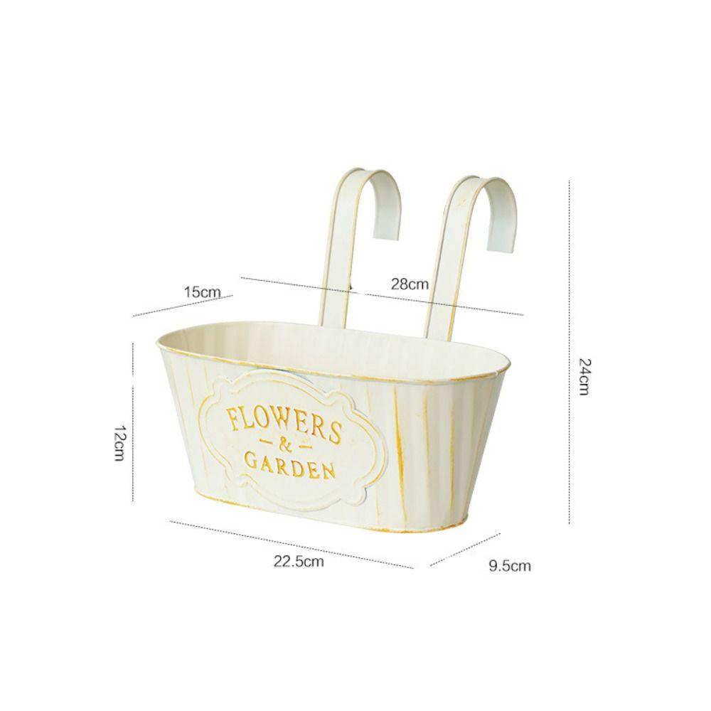 Portable Garden Bucket Wall Mounted Pastoral Flower Utensils New Railing Planter Box
Portable Garden Bucket Wall Mounted Pastoral Flower Utensils New Railing Planter Box