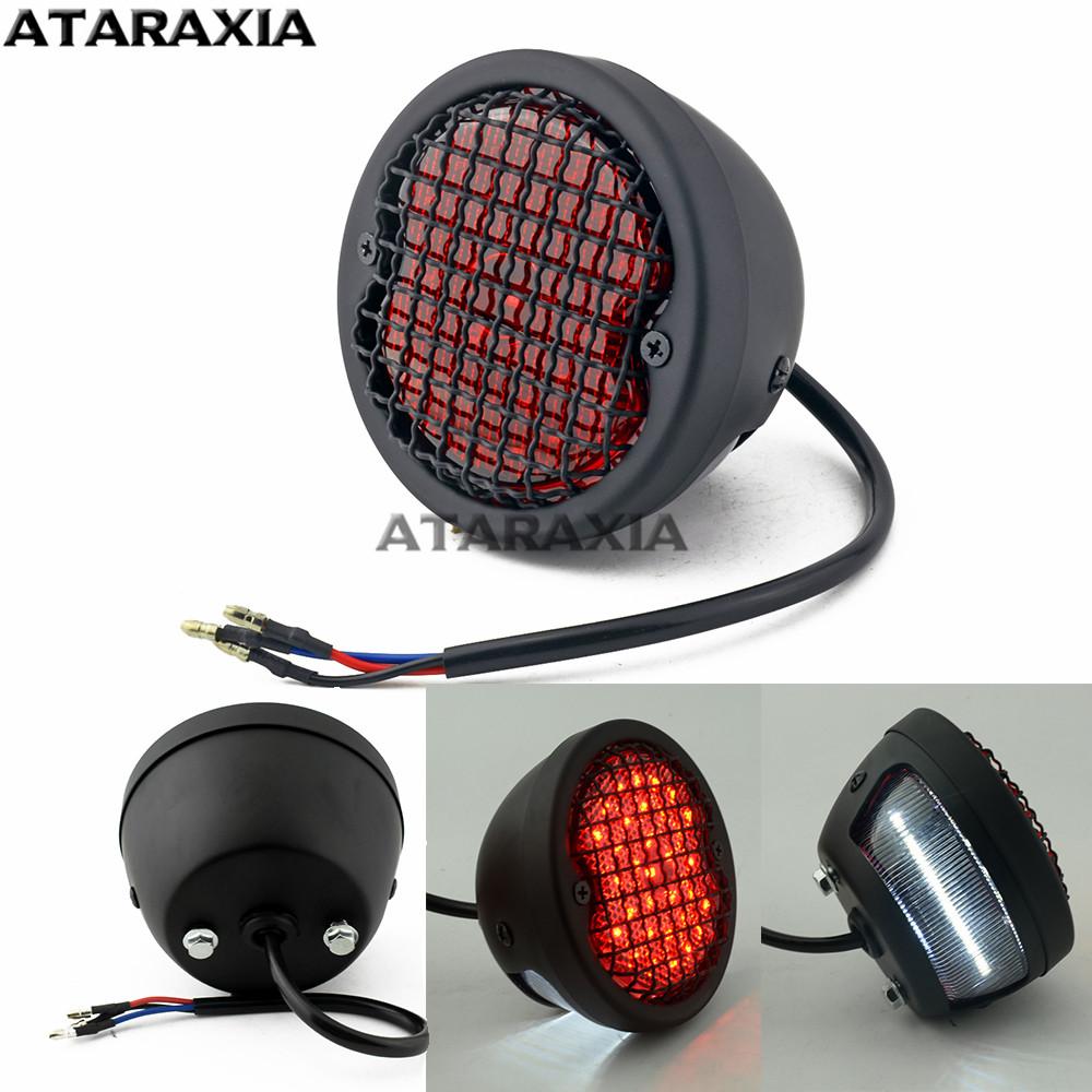 Retro Motorcycle 12v LED License Plate Taillight For Harley 883 Sportster Dyna Cafe Racer Bobber Custom Brake Stop Tail
Retro Motorcycle 12v LED License Plate Taillight For Harley 883 Sportster Dyna Cafe Racer Bobber Custom Brake Stop Tail