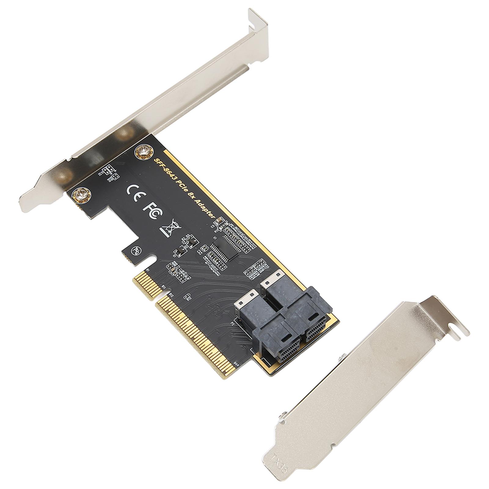 Адаптерна карта PCIE X8 до U.2 з двома портами SFF 8643 Mini SAS HD 36Pin Адаптерна карта PCIE для звичайних
Адаптерна карта PCIE X8 до U.2 з двома портами SFF 8643 Mini SAS HD 36Pin Адаптерна карта PCIE для звичайних