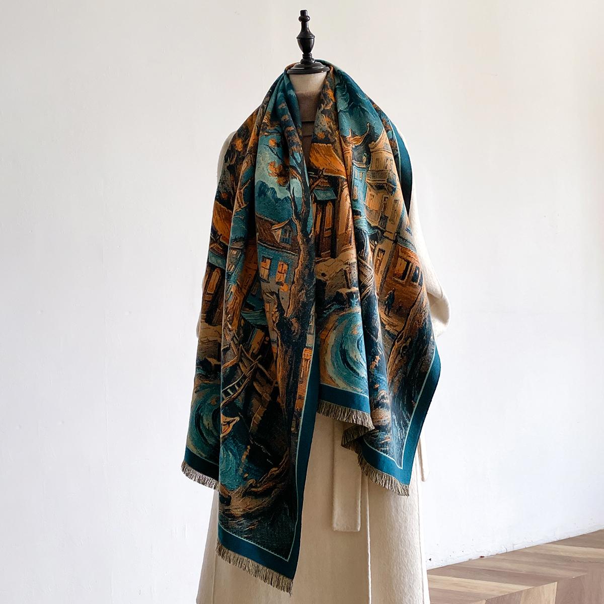 Print Women Imitation Cashmere Winter Thicken Scarf Shawl Warm, Coldproof Windproof Blanket
Print Women Imitation Cashmere Winter Thicken Scarf Shawl Warm, Coldproof Windproof Blanket