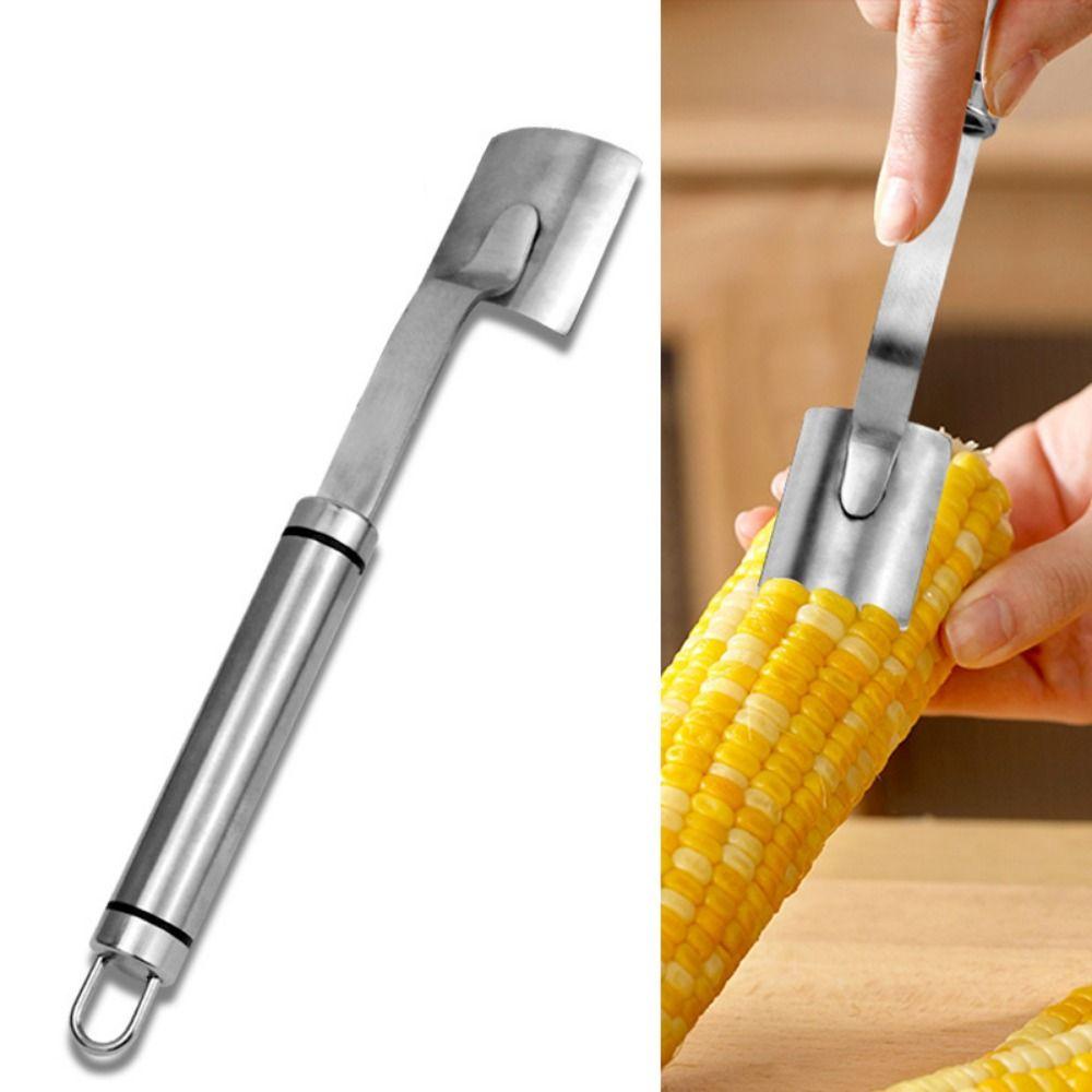 Long Handle Stainless Steel Corn Peeler Manual Corn on The Cob Remover Corn Threshing Tool Kitchen Style 2
Long Handle Stainless Steel Corn Peeler Manual Corn on The Cob Remover Corn Threshing Tool Kitchen Style 2