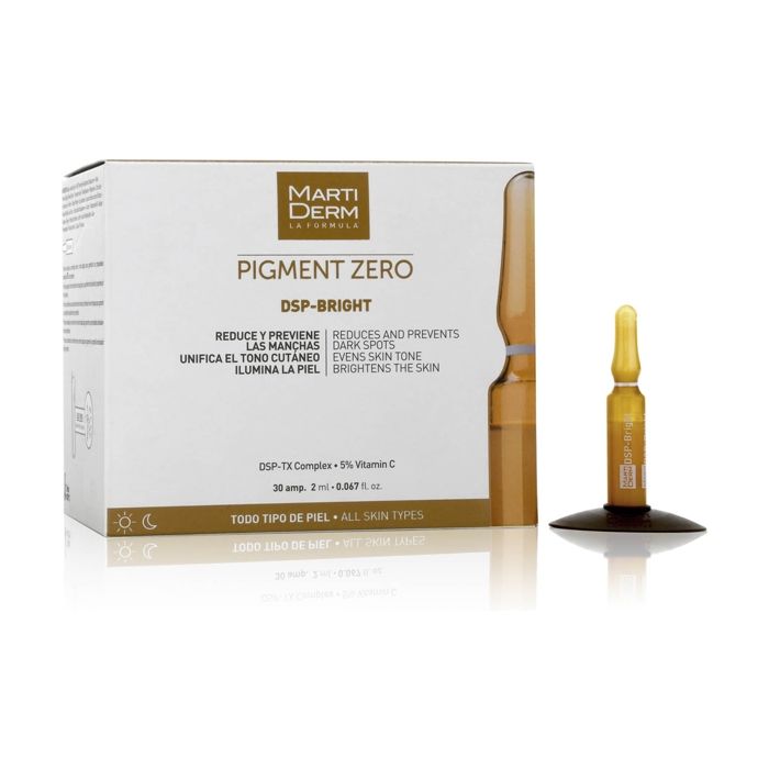 Ampoules Dépigmentantes - MARTIDERM - Pigment Zéro DSP-Bright - 30 unités - 2ml - Tous types de peaux
Ampoules Dépigmentantes - MARTIDERM - Pigment Zéro DSP-Bright - 30 unités - 2ml - Tous types de peaux