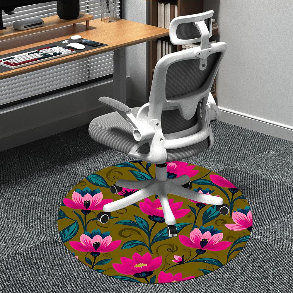 1pc Floral Pattern Chair Carpet for Office Non-Slip, Machine Washable Rug for Office, Room - Polyester, Machine Made yy251029183 80cm by 80cm
1pc Floral Pattern Chair Carpet for Office Non-Slip, Machine Washable Rug for Office, Room - Polyester, Machine Made yy251029183 80cm by 80cm