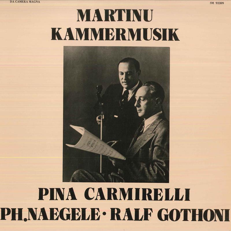 LP Record BOHUSLAV MARTINU PINA CARMIRELLI Kammermusik Chamber Music SM92209 DA CAMERA MAGN Germany Classical Used
LP Record BOHUSLAV MARTINU PINA CARMIRELLI Kammermusik Chamber Music SM92209 DA CAMERA MAGN Germany Classical Used