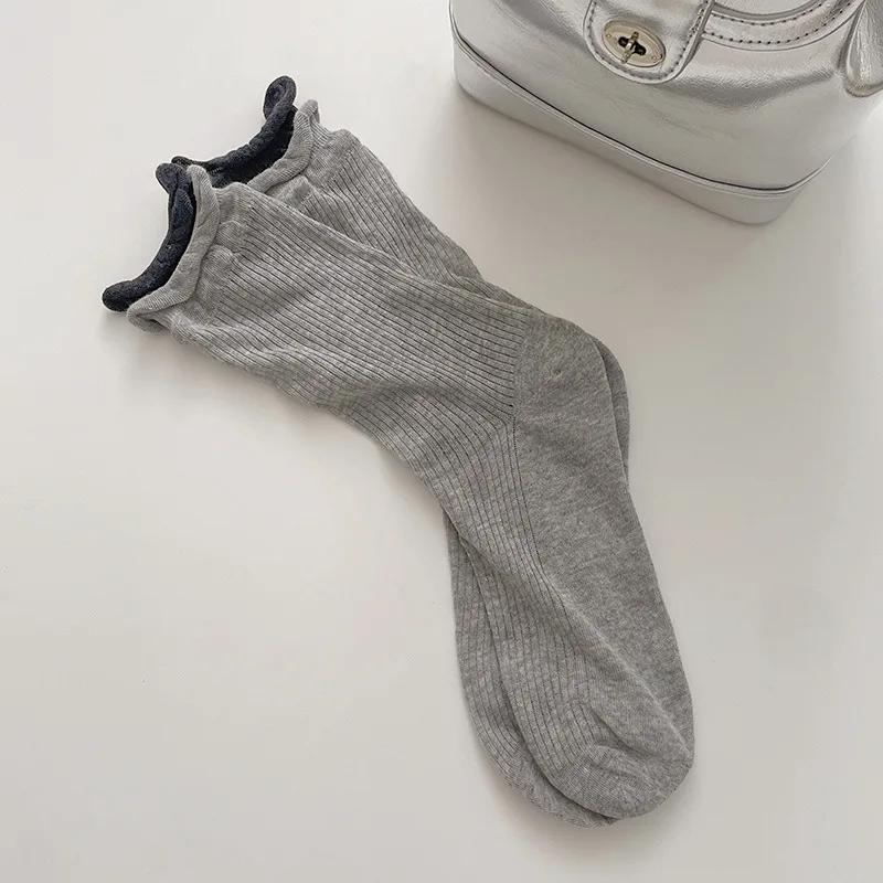 Korean Fashion Matching for Women Ankle Socks Double Ribbed Matching Midtube Socks for Women Light Linen Gray Socks One Size
Korean Fashion Matching for Women Ankle Socks Double Ribbed Matching Midtube Socks for Women Light Linen Gray Socks One Size