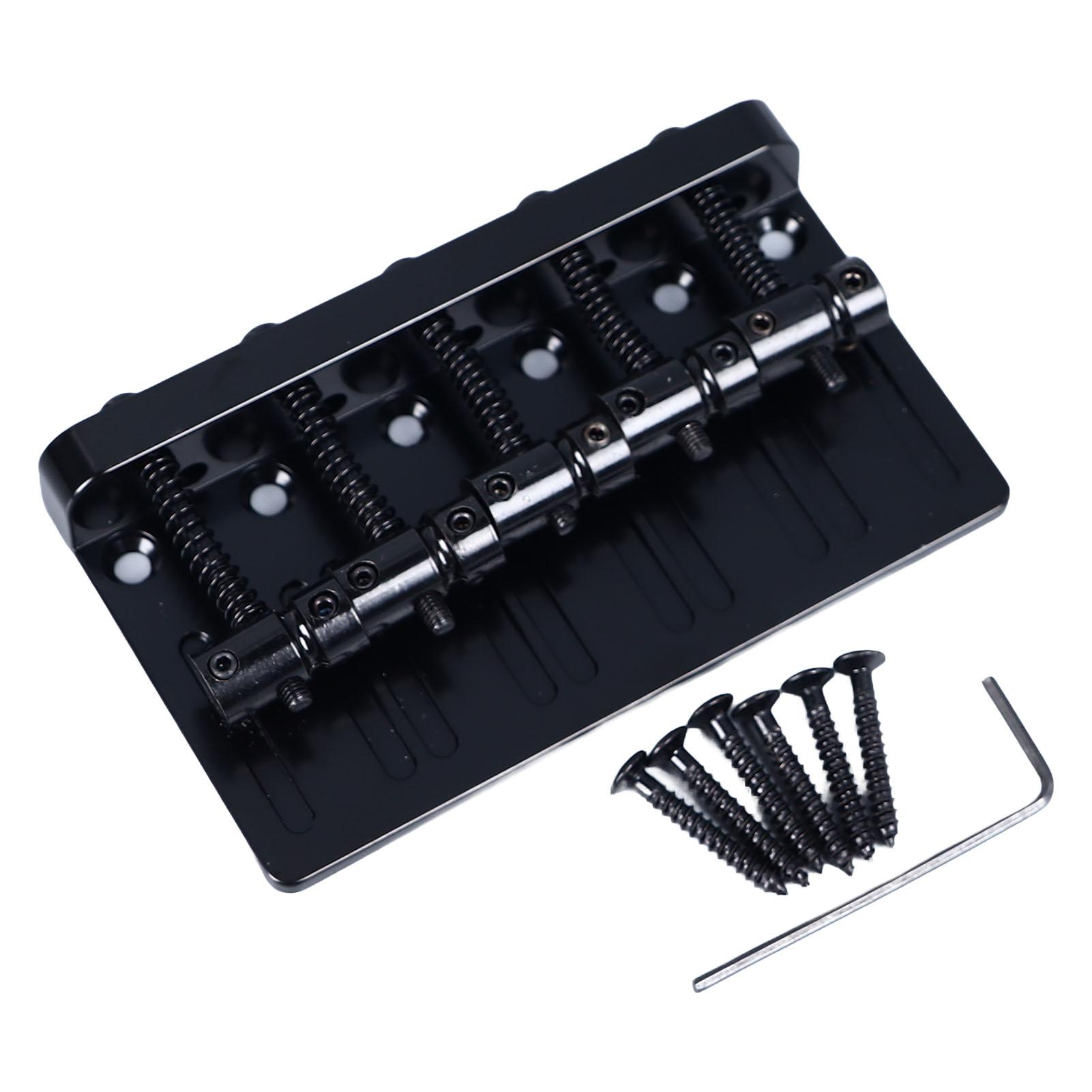 Electric Bass Bridge 5 String Bass Saddle Bridge Thickened Tailpiece Bridge Replacement with Screws Wrench чёрный
Electric Bass Bridge 5 String Bass Saddle Bridge Thickened Tailpiece Bridge Replacement with Screws Wrench чёрный