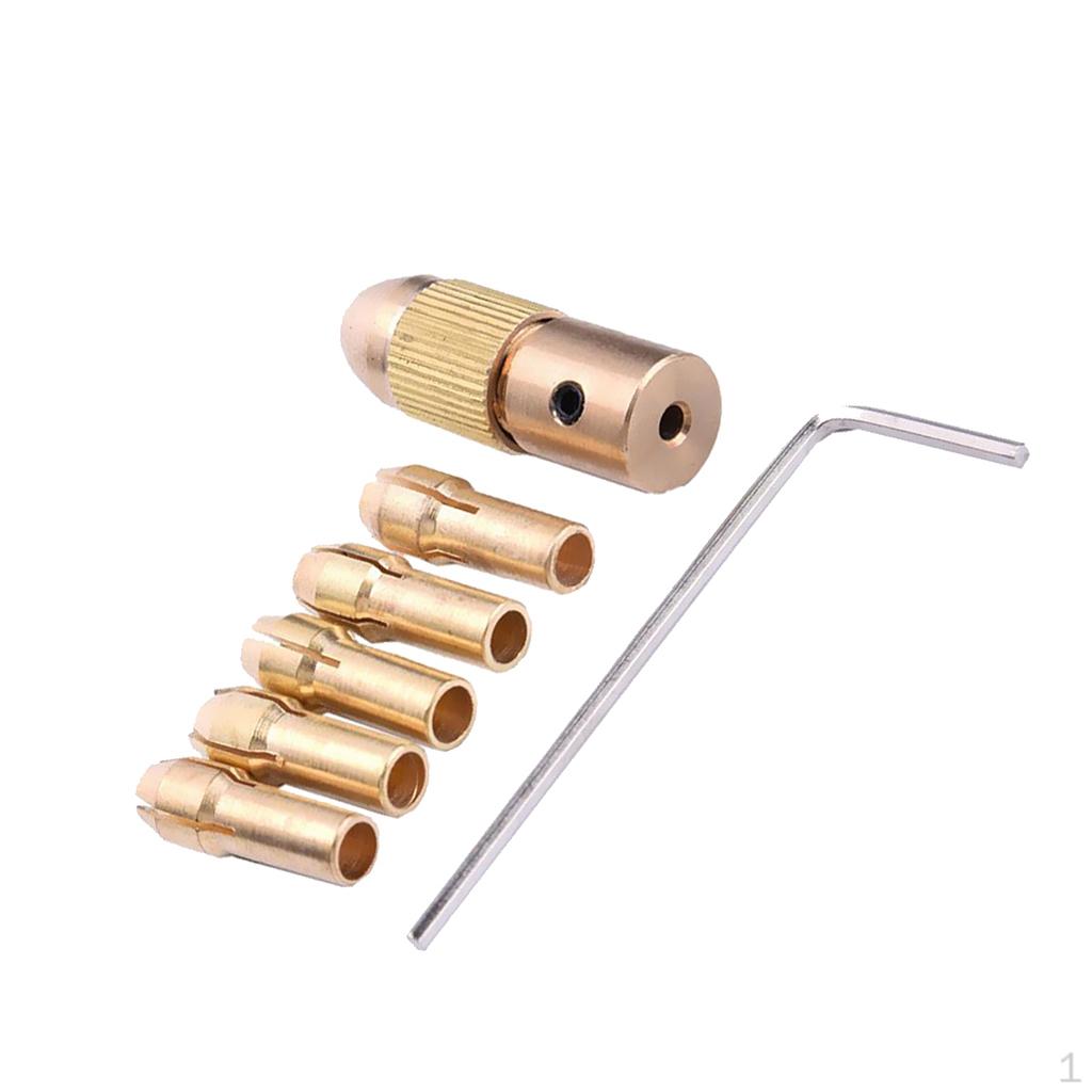 Set of 7Pcs 0.5-3mm 3.17 Drill Bit Collet Chuck
Set of 7Pcs 0.5-3mm 3.17 Drill Bit Collet Chuck