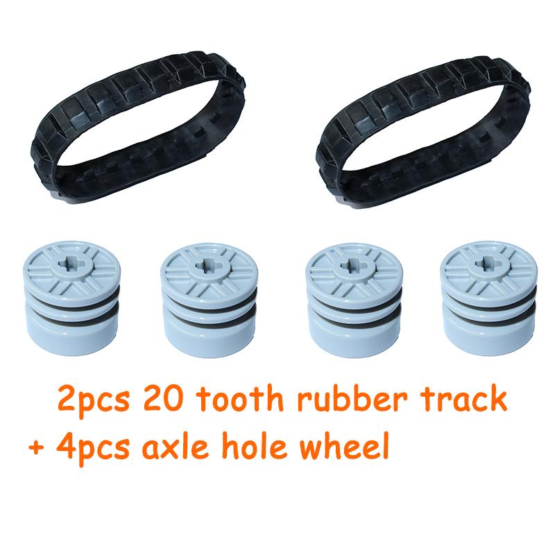 MOC 20 Tooth Track Tire Wheel Constructing Blocks Assemble Particles Bricks 43903 55981 55982
MOC 20 Tooth Track Tire Wheel Constructing Blocks Assemble Particles Bricks 43903 55981 55982