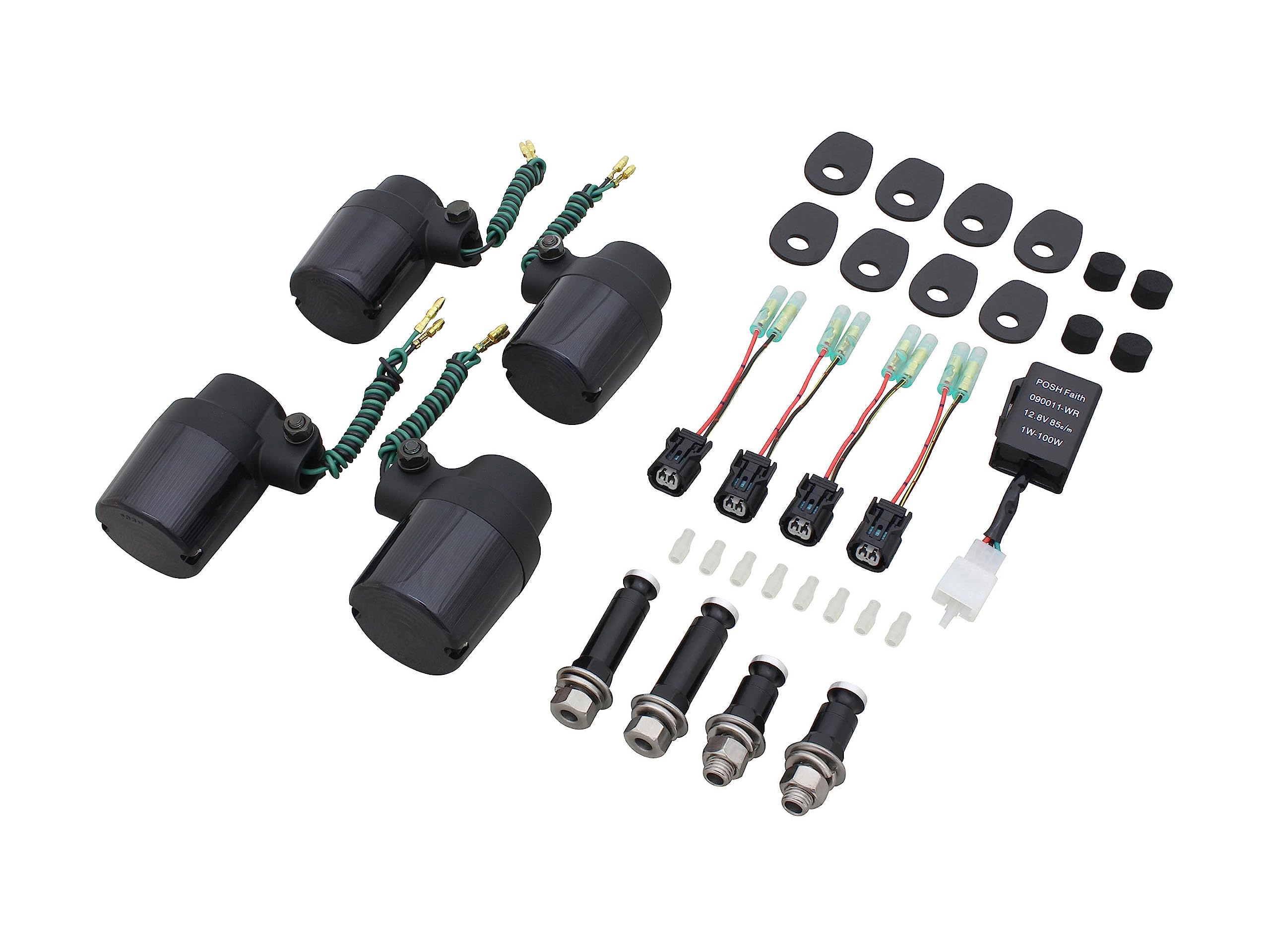 POSH FAITH Motorcycle Accessories Turn Signal Kit Superbike Turn Signal Kit Z650RS Black Lens Z900RS/CAFE (18-25) (22-24) Body/Smoke 132095-16
POSH FAITH Motorcycle Accessories Turn Signal Kit Superbike Turn Signal Kit Z650RS Black Lens Z900RS/CAFE (18-25) (22-24) Body/Smoke 132095-16