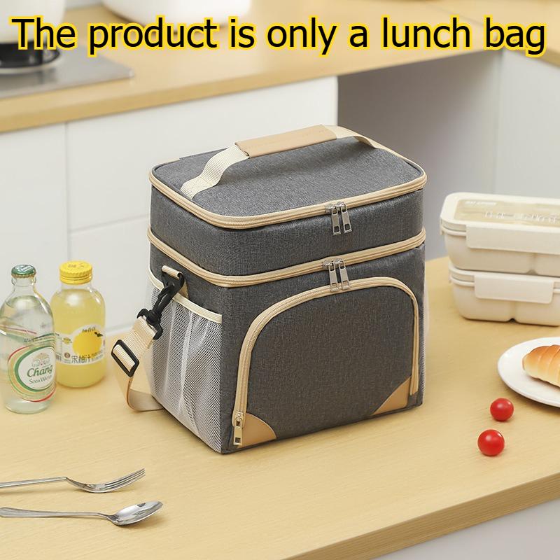 1pcs Dual-Layer Insulated Picnic Bag Portable Outdoor Camping Travel & Daily Commute Lunch Box Storage Bag Lunch Bag сірий
1pcs Dual-Layer Insulated Picnic Bag Portable Outdoor Camping Travel & Daily Commute Lunch Box Storage Bag Lunch Bag сірий