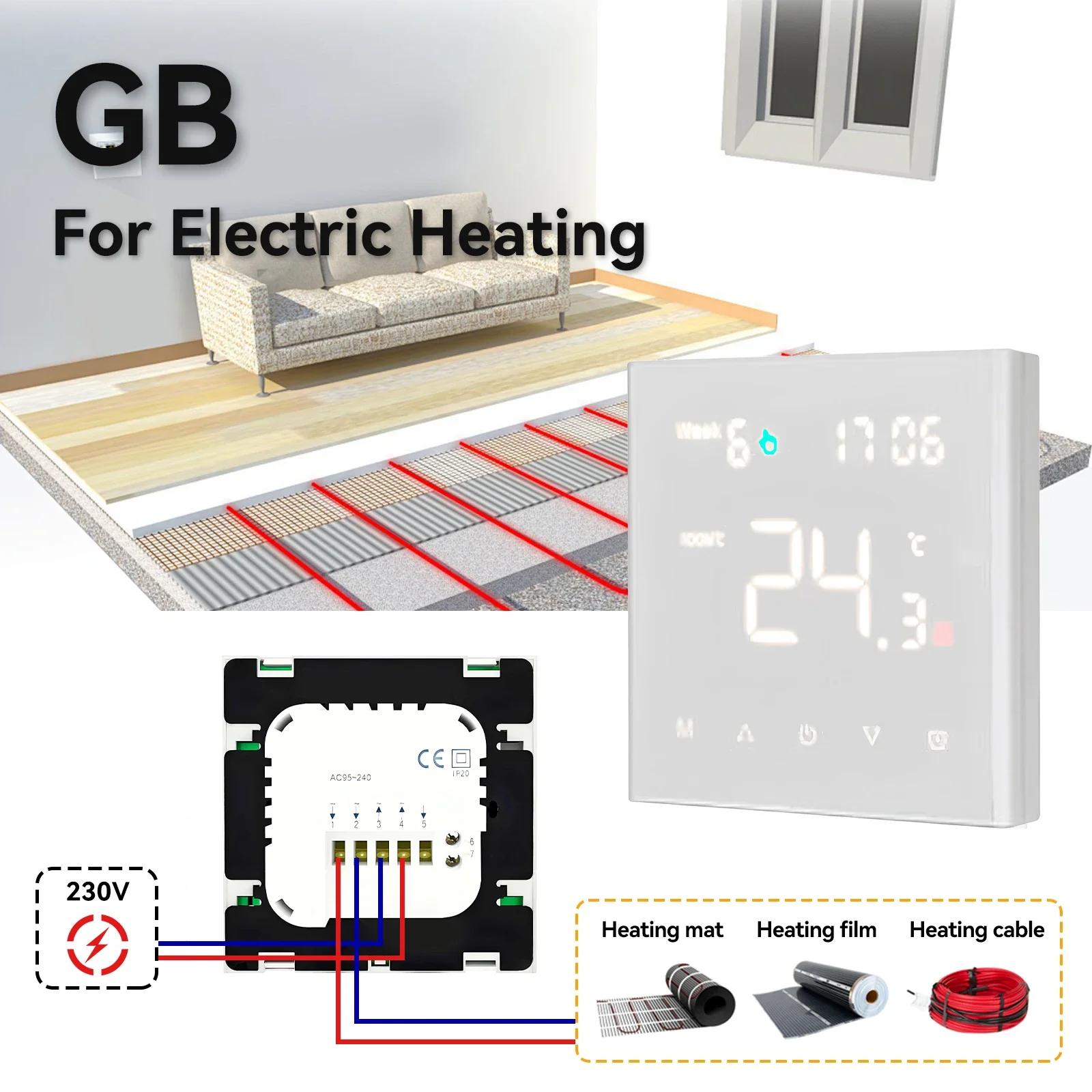 MINCO HEAT Smart WiFi Thermostat Программируемый комнатный термостат с поддержкой Alexa, голосового управления Google Home и приложения Smart Life 95-240V
MINCO HEAT Smart WiFi Thermostat Программируемый комнатный термостат с поддержкой Alexa, голосового управления Google Home и приложения Smart Life 95-240V