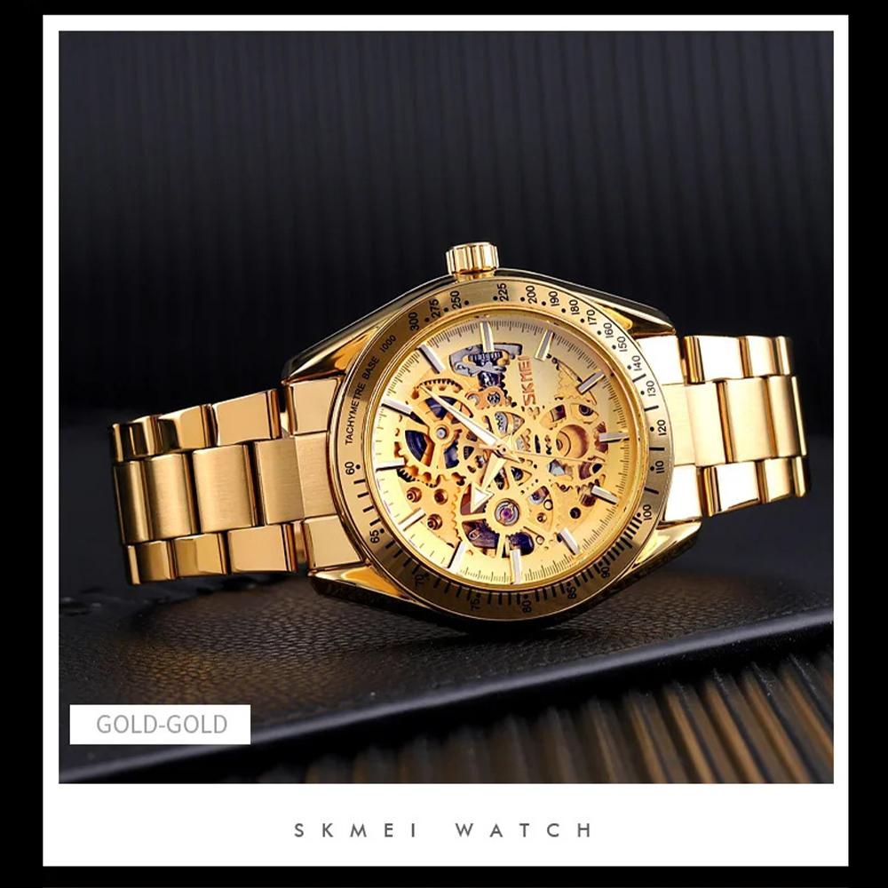 Men Automatic Mechanical Watch Luxury Watches Waterproof Skeleton Business Stainless Steel Gift Watch срібний
Men Automatic Mechanical Watch Luxury Watches Waterproof Skeleton Business Stainless Steel Gift Watch срібний
