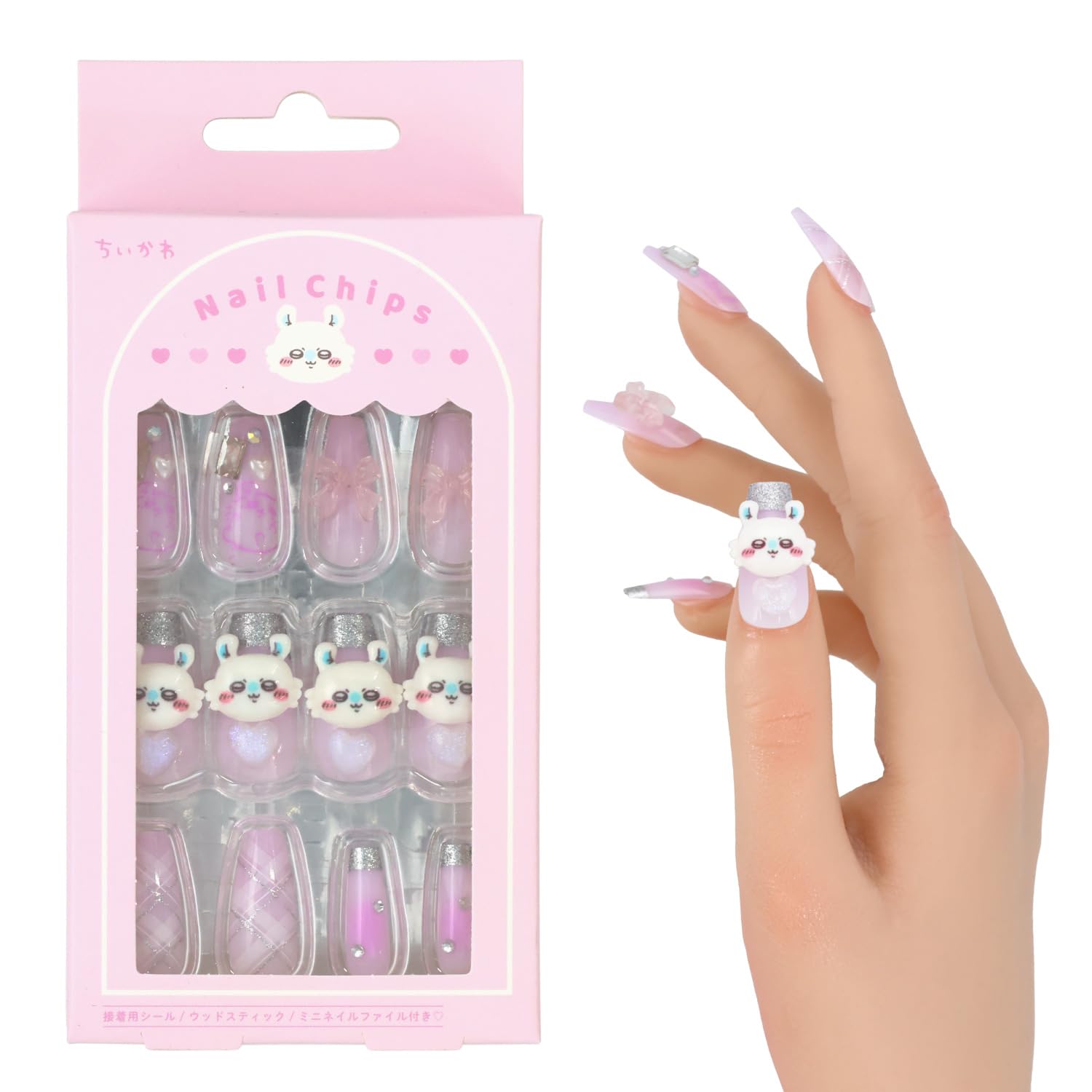 Shobido Chiikawa Nail 24 Chiikawa Adhesive Wood and Nail File Included Tips, Sheets, Stickers, Sticks, (Flying Squirrel)
Shobido Chiikawa Nail 24 Chiikawa Adhesive Wood and Nail File Included Tips, Sheets, Stickers, Sticks, (Flying Squirrel)